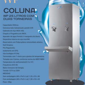 coluna-wp-25-litros-com-duas-torneiras